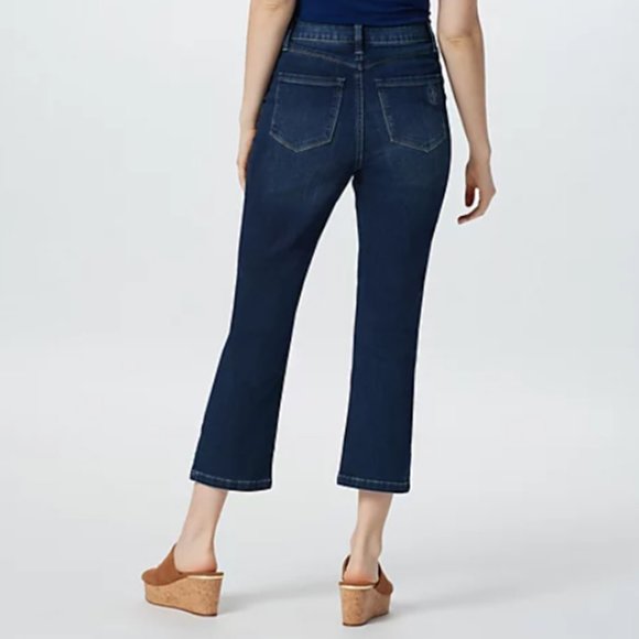 Laurie Felt Petite Daisy Denim Straight-Leg | Medium - Picture 2 of 4